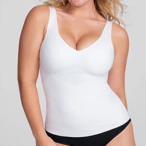 Honeylove LiftWear Shapewear Cami Wide Straps in Astral White Size Small